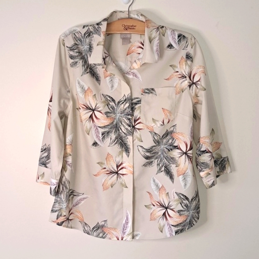 Chico's No Iron Floral Top